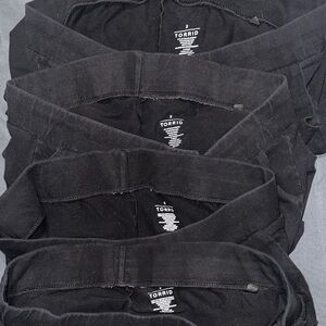 Torrid size 2, 5-pair pocketed full Black Leggings Collection